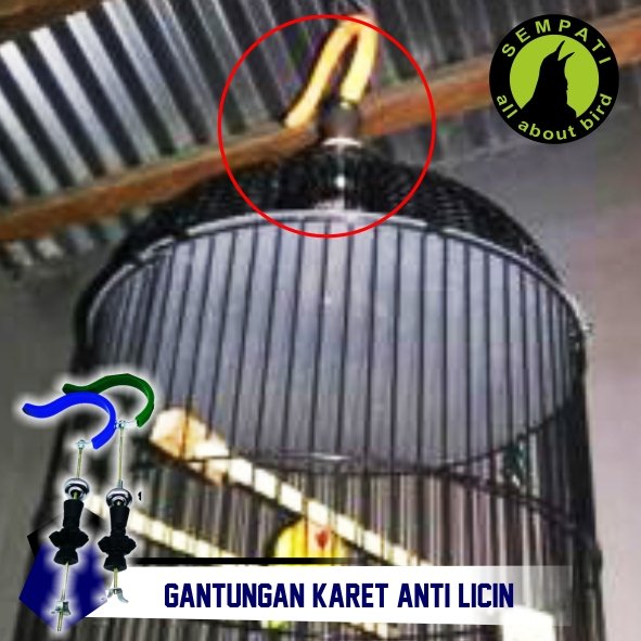 Gantungan Sangkar Karet Anti Slip Oriq Jaya - Gambar 3